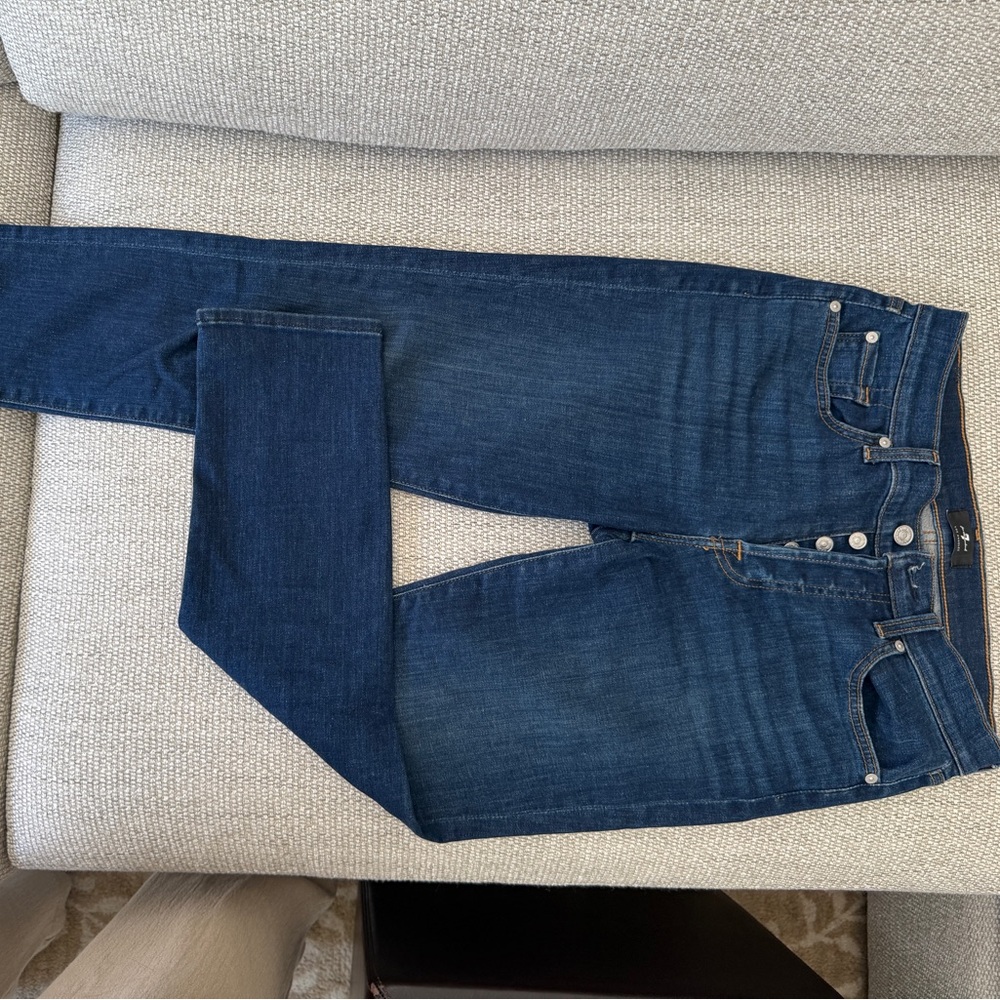 7 for all Mankind Women's Blue Jeans